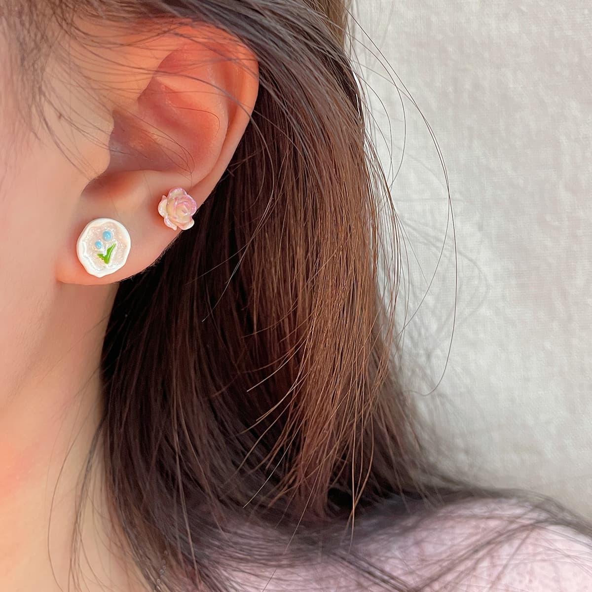 Серьги VIVIWELL Серебряные серьги-гвоздики с иглой из серебра S925 женские - изображение 2