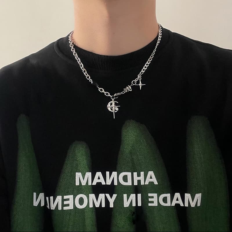 Ожерелье ASTAR HADES Титановый стальной ожерелье мужской - изображение 5