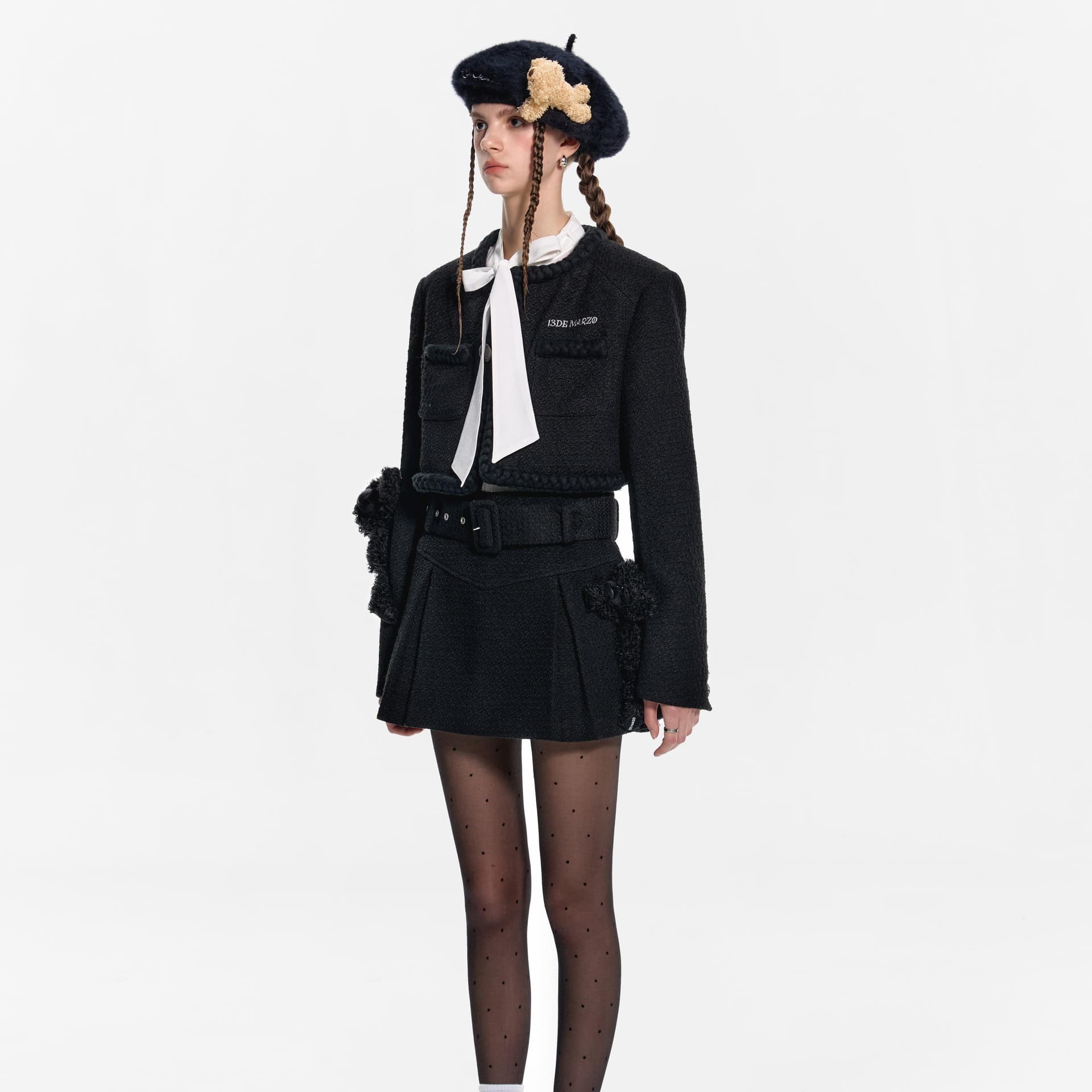 Юбка 13 DEMARZO FW23 Tweed Skirt - изображение 10