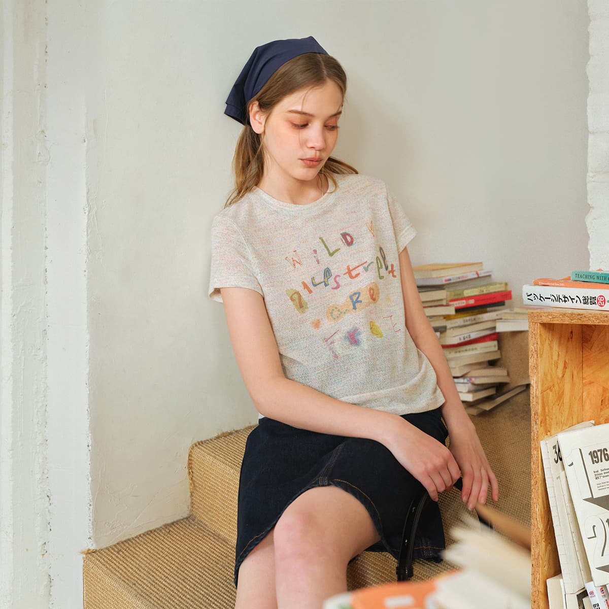 Футболка 714STREET Экрю Heather Женские T-рубашки - изображение 4