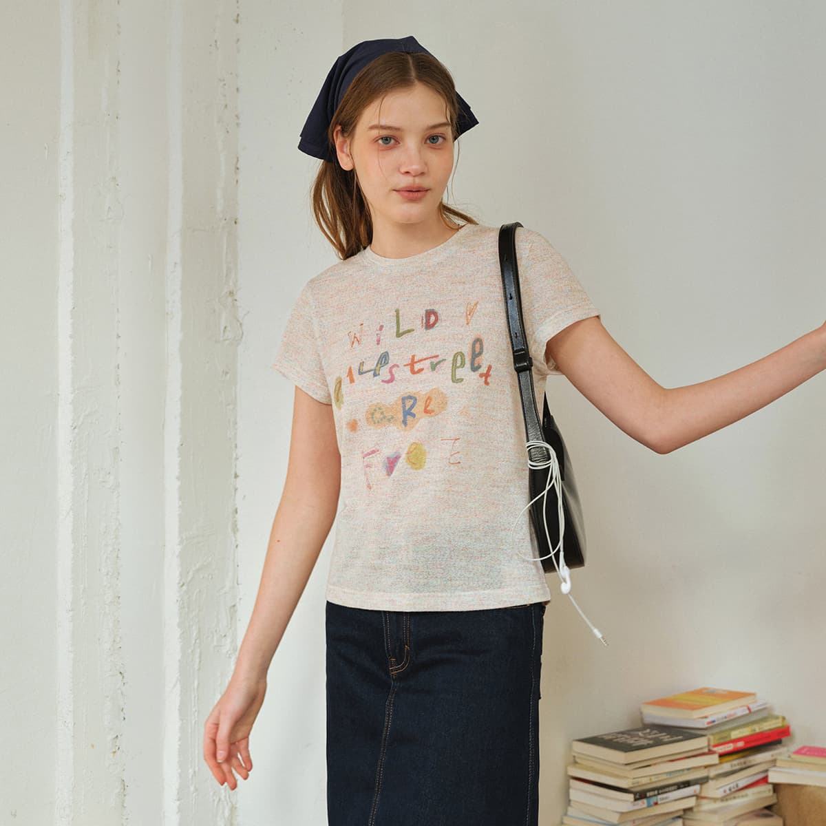 Футболка 714STREET Экрю Heather Женские T-рубашки - изображение 5