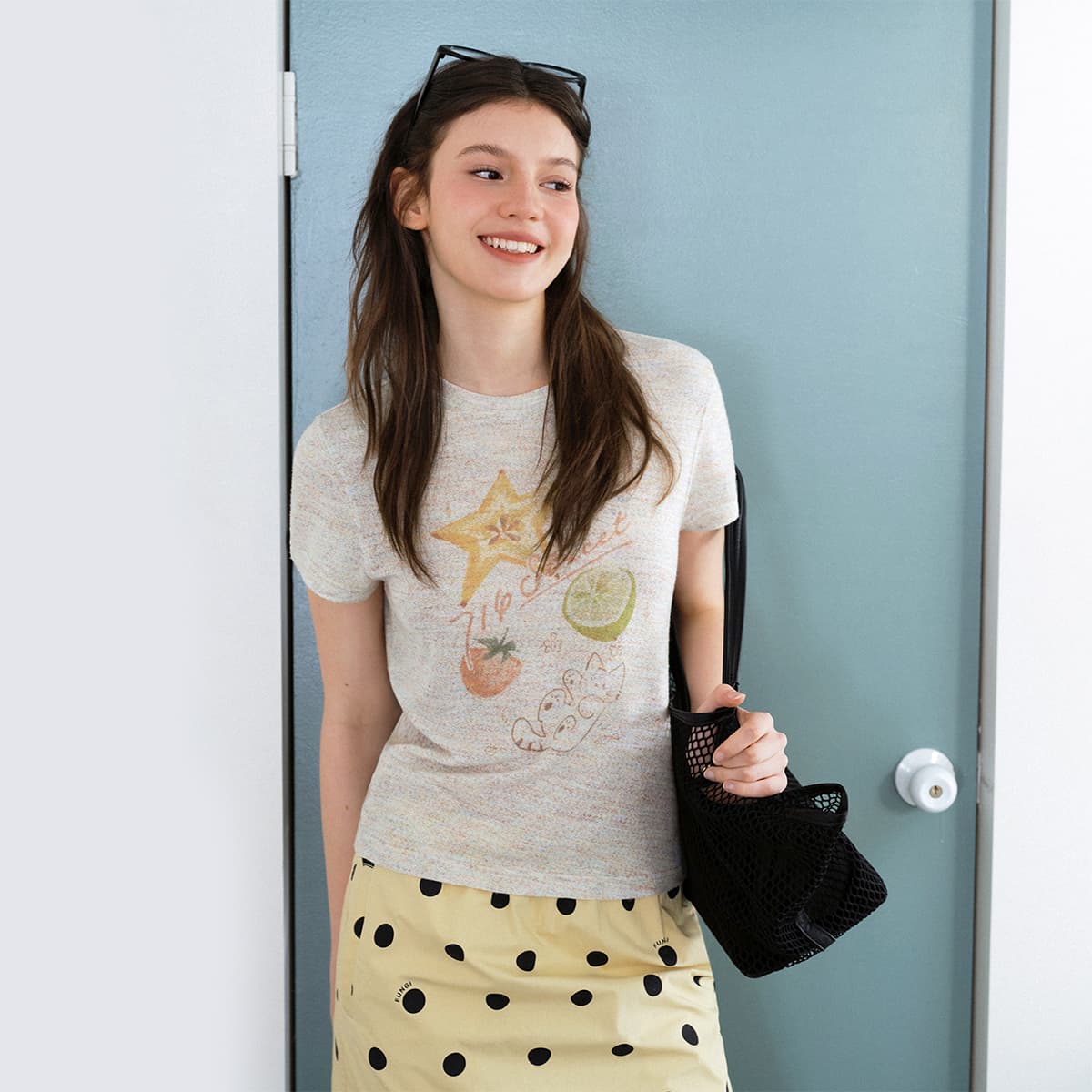 Футболка 714STREET Экрю Heather Женские T-рубашки - изображение 3