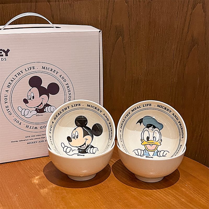 Disney Керамика Студенческое Хостел Практичный Милая Посуда Набор "Магия Цветов" Коробка Рис Чаша - изображение 6