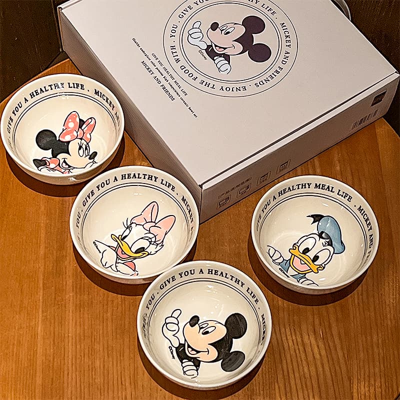 Disney Керамика Студенческое Хостел Практичный Милая Посуда Набор "Магия Цветов" Коробка Рис Чаша - изображение 3