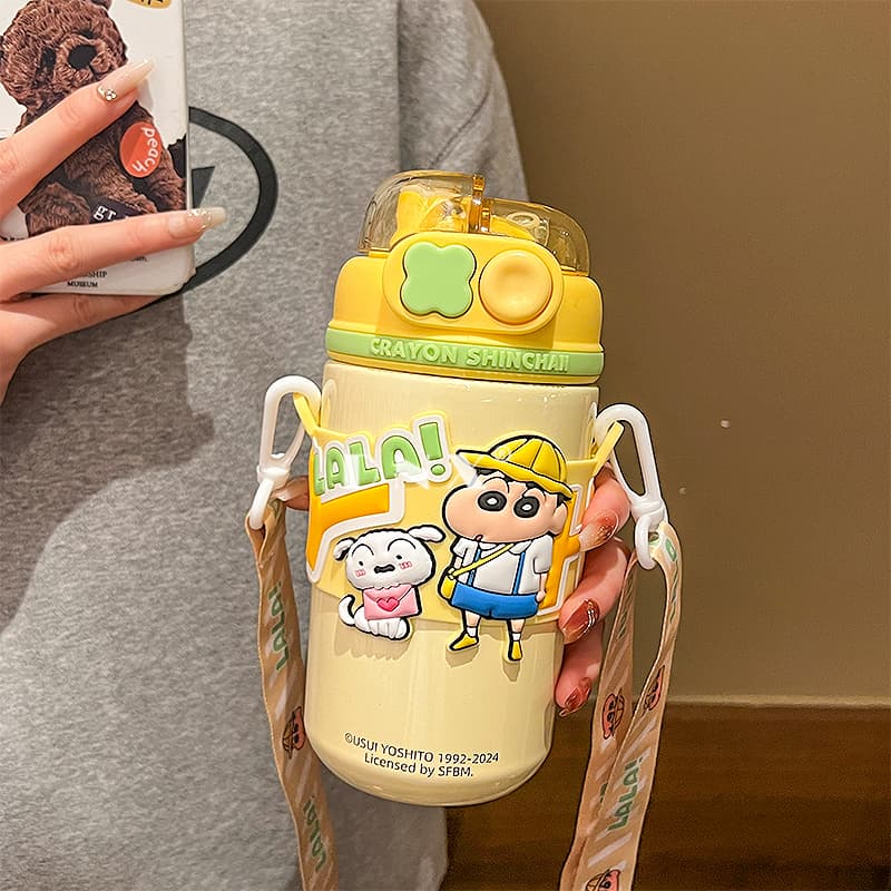 Crayon Shinchan Мультяшный Практичный Утолщенный Подстаканник 520 мл - изображение 1