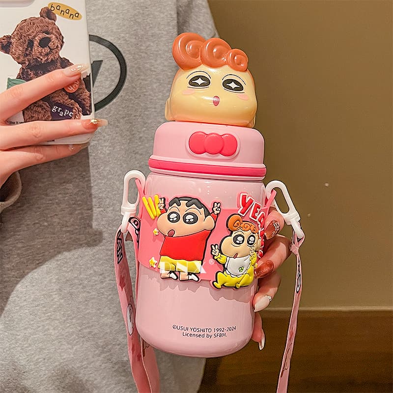 Crayon Shinchan Офис Высококачественная Солома Подстаканник 520 мл - изображение 3