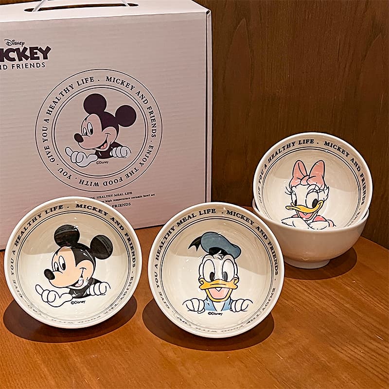 Disney Керамика Студенческое Хостел Практичный Милая Посуда Набор "Магия Цветов" Коробка Рис Чаша - изображение 2