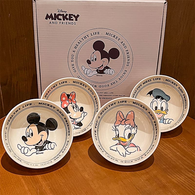 Disney Керамика Студенческое Хостел Практичный Милая Посуда Набор "Магия Цветов" Коробка Рис Чаша - изображение 5