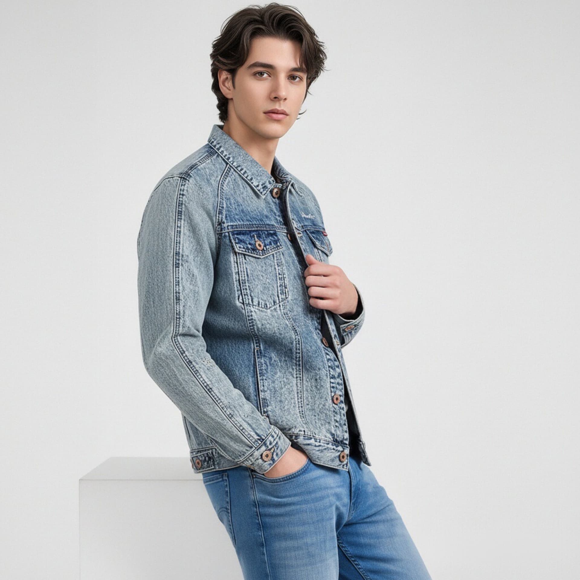 Джинсовая куртка Maserati Blue Unisex Джинсовые куртки - изображение 5