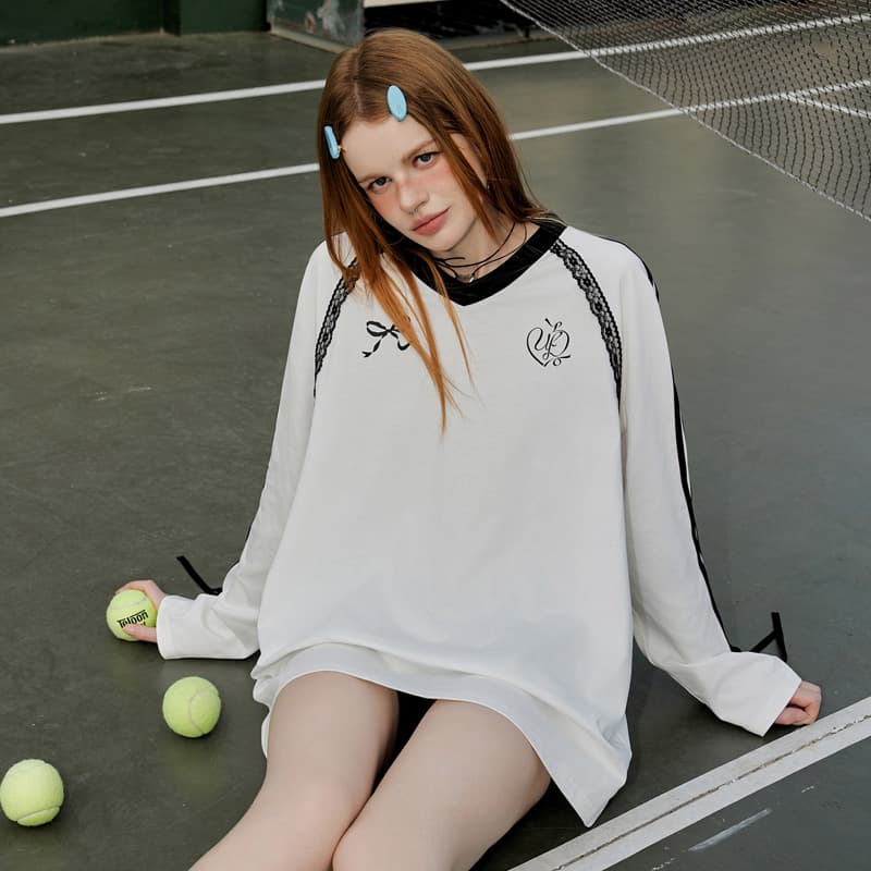 Кофта UNIFREE V-Neck Long Sleeve T-Shirt - изображение 6