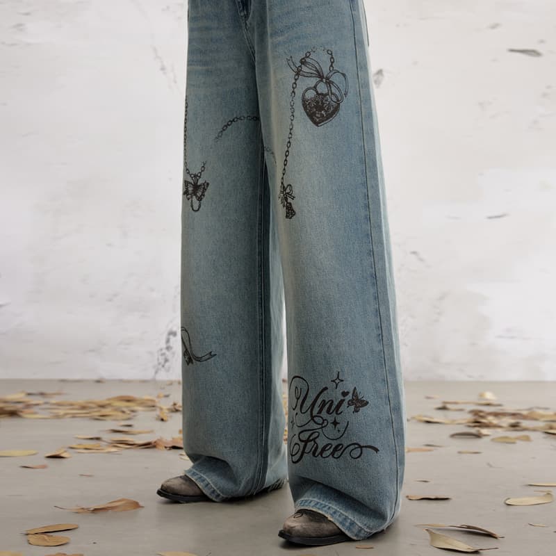 Джинсы UNIFREE Blue Women's Jeans UNIFREE Синий Женские Джинсы - изображение 6