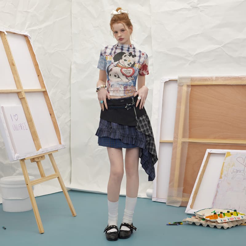 Футболка UNIFREE Белые Женские T-рубашки - изображение 5