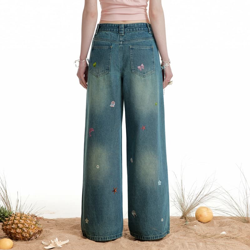 Джинсы UNIFREE Blue Women's Jeans UNIFREE Синий Женские Джинсы - изображение 6