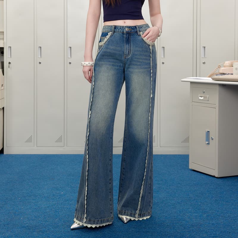 Джинсы UNIFREE Blue Women's Jeans UNIFREE Синий Женские Джинсы - изображение 6