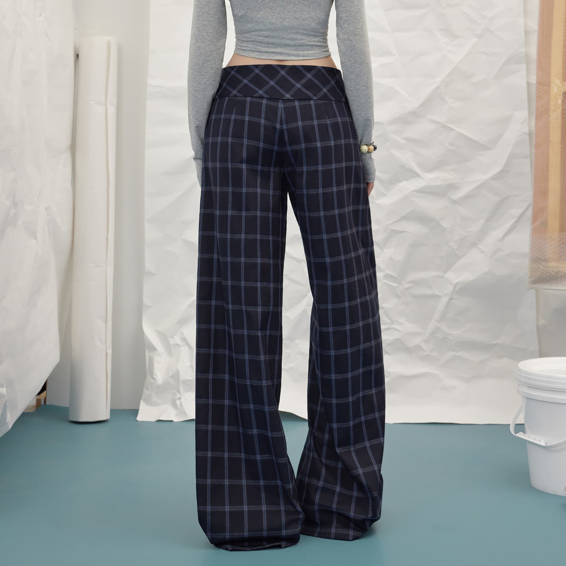 Штаны UNIFREE Blue Women's Casual Pants UNIFREE Синий Женские Повседневные Брюки - изображение 7