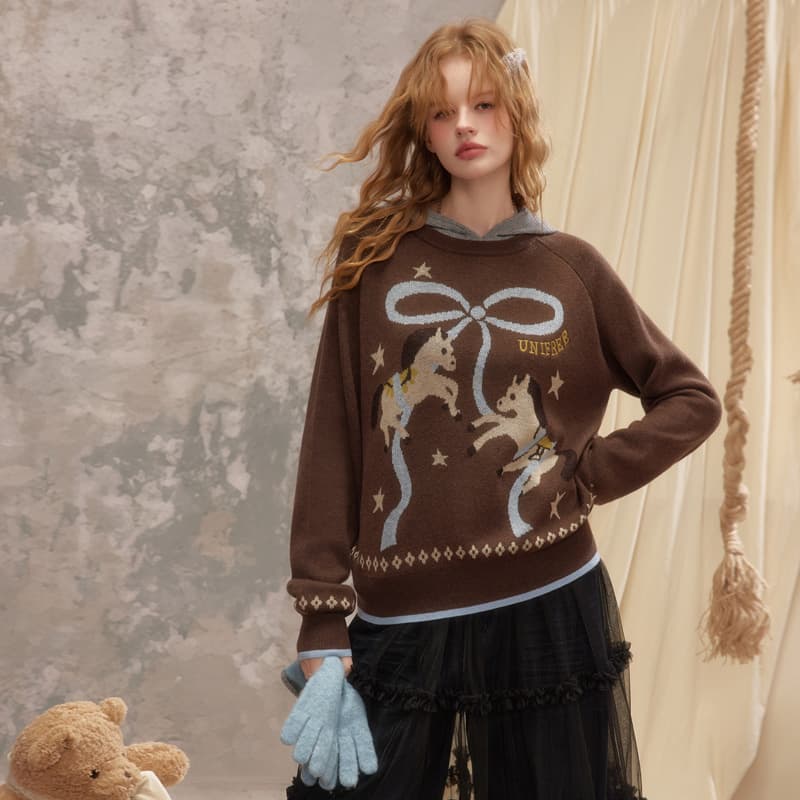 Кофта UNIFREE Кофе Женские Трикотаж - изображение 5