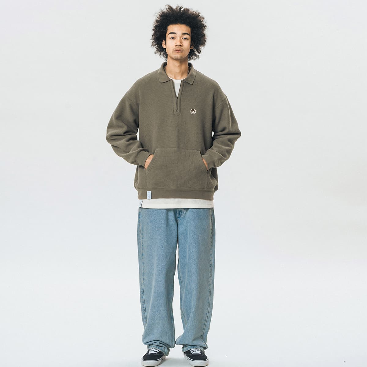 Худи 714STREET Waffle Half-Zip Pullover - изображение 3