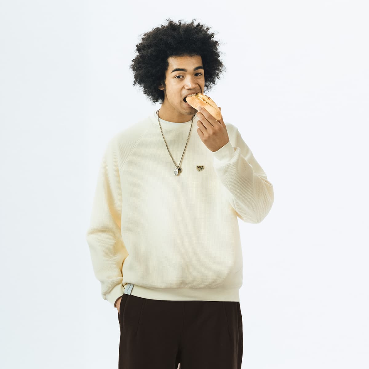 Кофта 714STREET Waffle Crewneck Sweatshirt - изображение 4