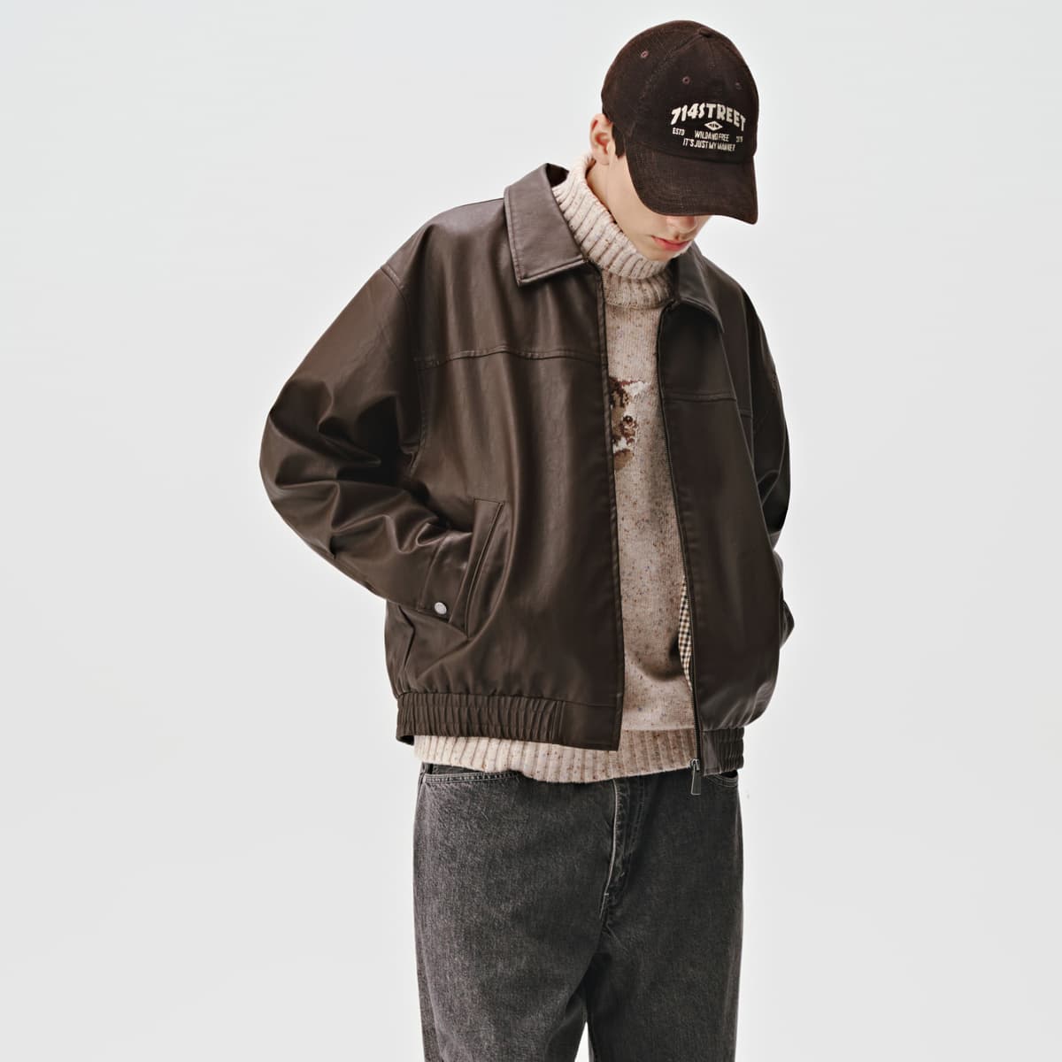 Кожаная куртки 714STREET - изображение 5