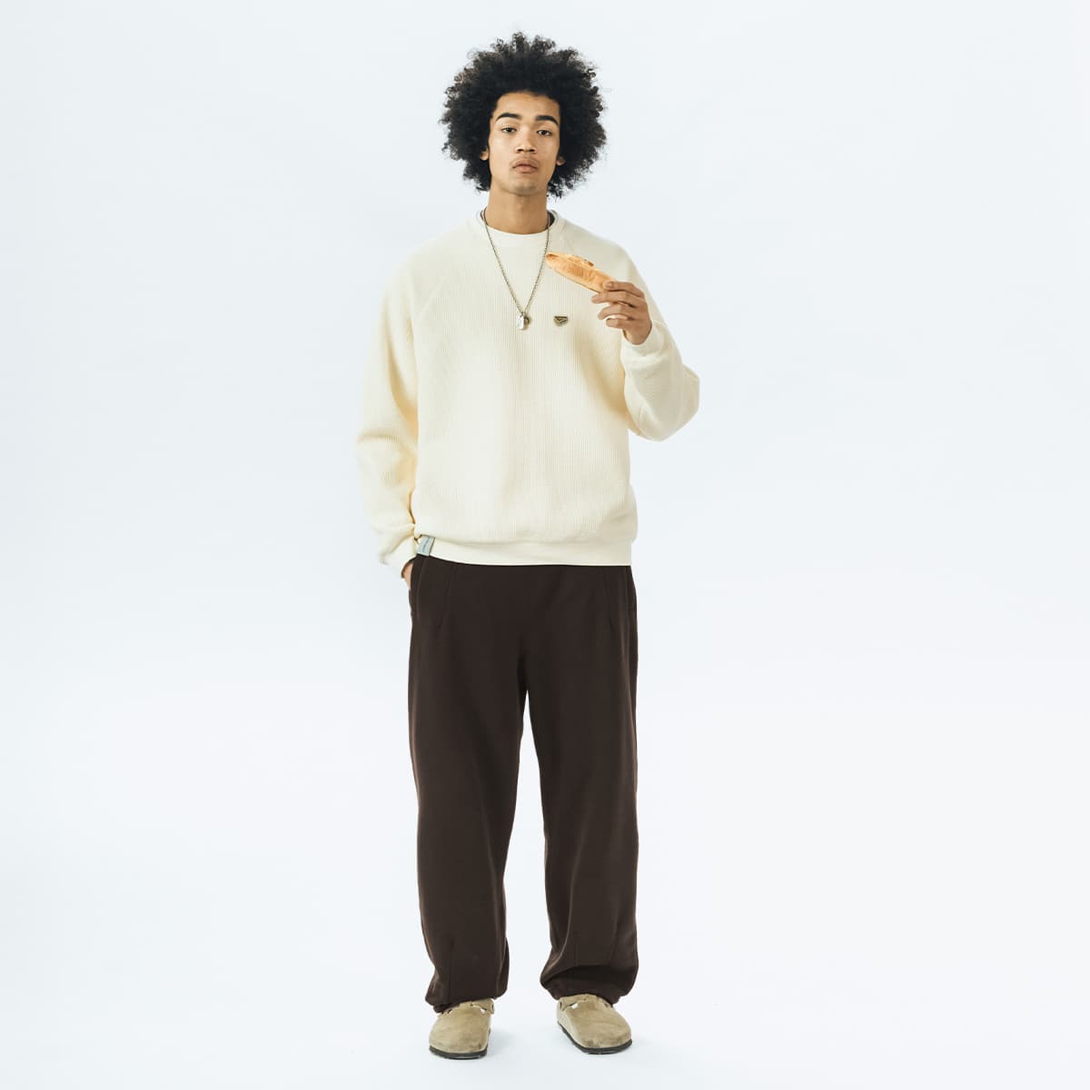 Кофта 714STREET Waffle Crewneck Sweatshirt - изображение 3