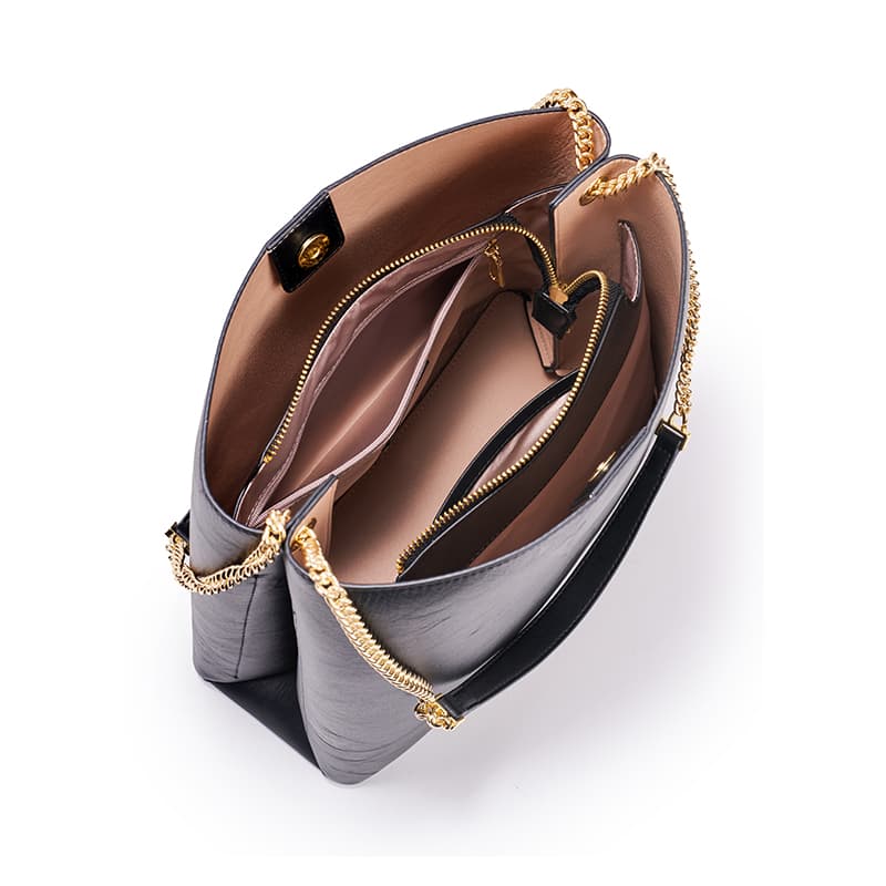Мини-сумка PIERRE CARDIN Лицевая коровья кожа Сумка на плечо Обычный (стандартный) Женские Черный - изображение 6