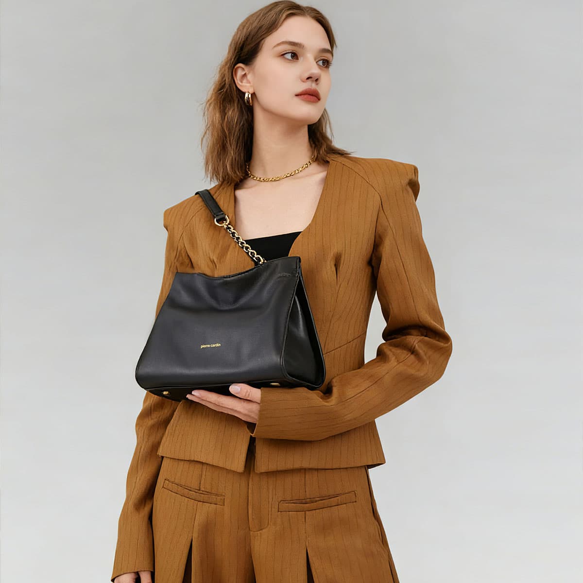 Мини-сумка PIERRE CARDIN Лицевая коровья кожа Сумка на плечо Обычный (стандартный) Женские Многоцветный - изображение 7