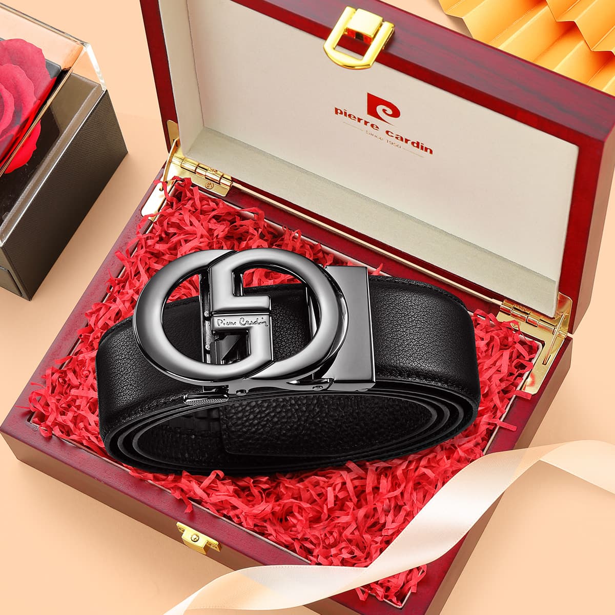 Ремень PIERRE CARDIN logo 3.6CM - изображение 4
