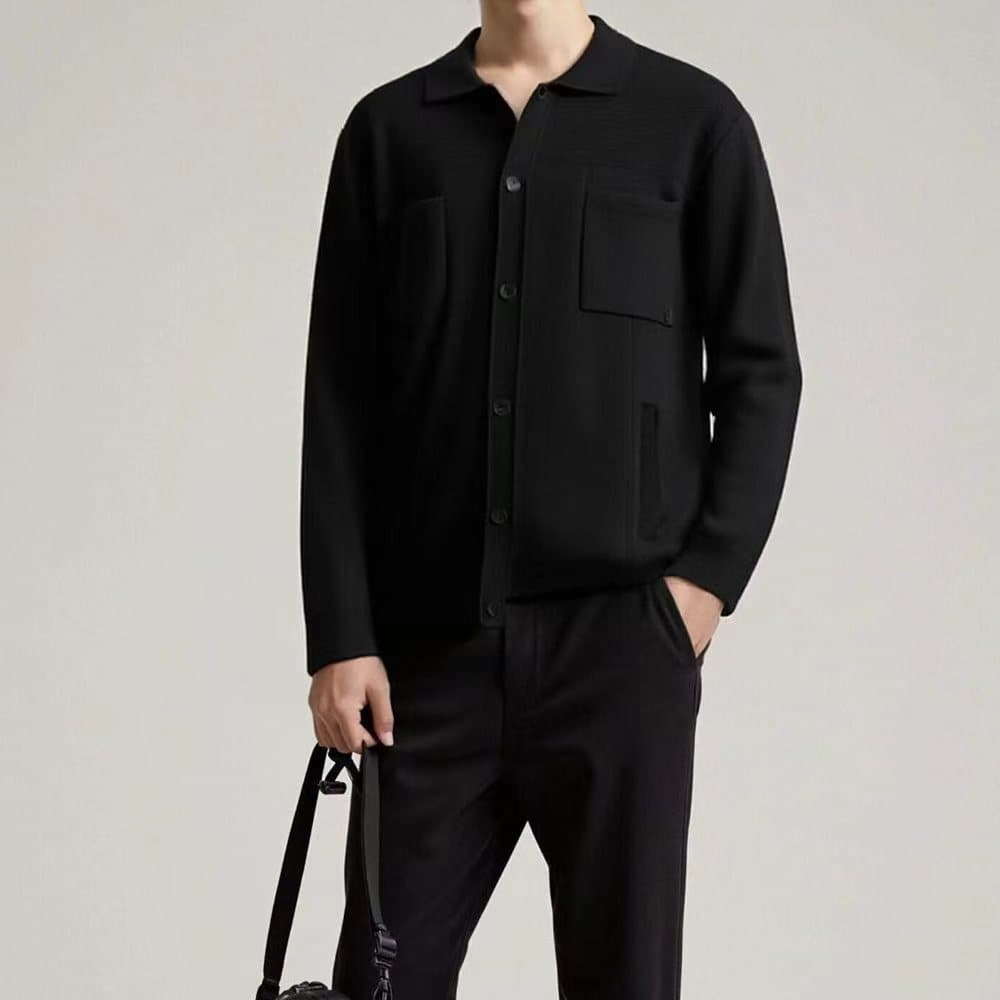 Cabbeen Charcoal Black 01 Мужской Трикотаж - изображение 3