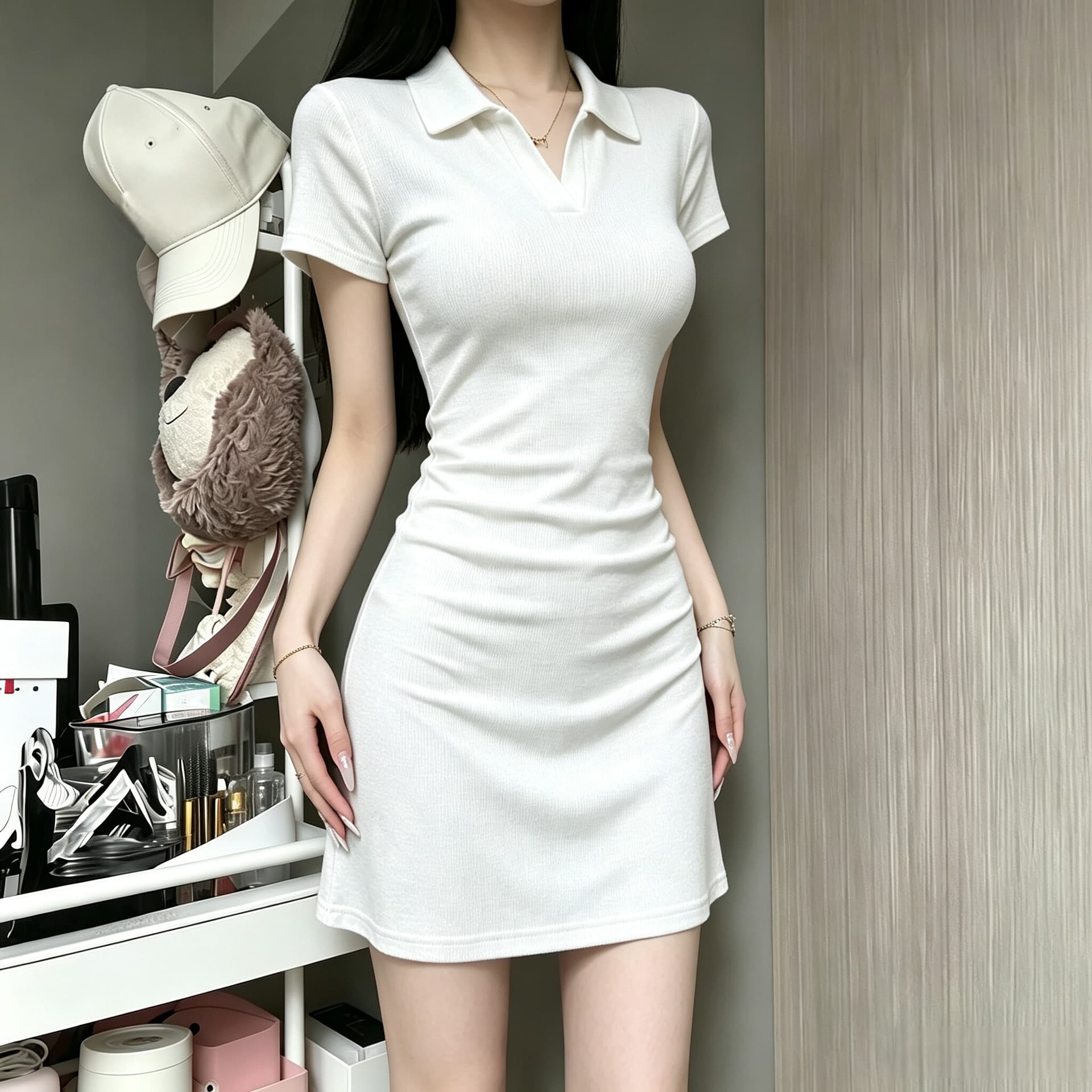 Платье NOME Женские Короткие Платья с Короткими Рукавами - изображение 2