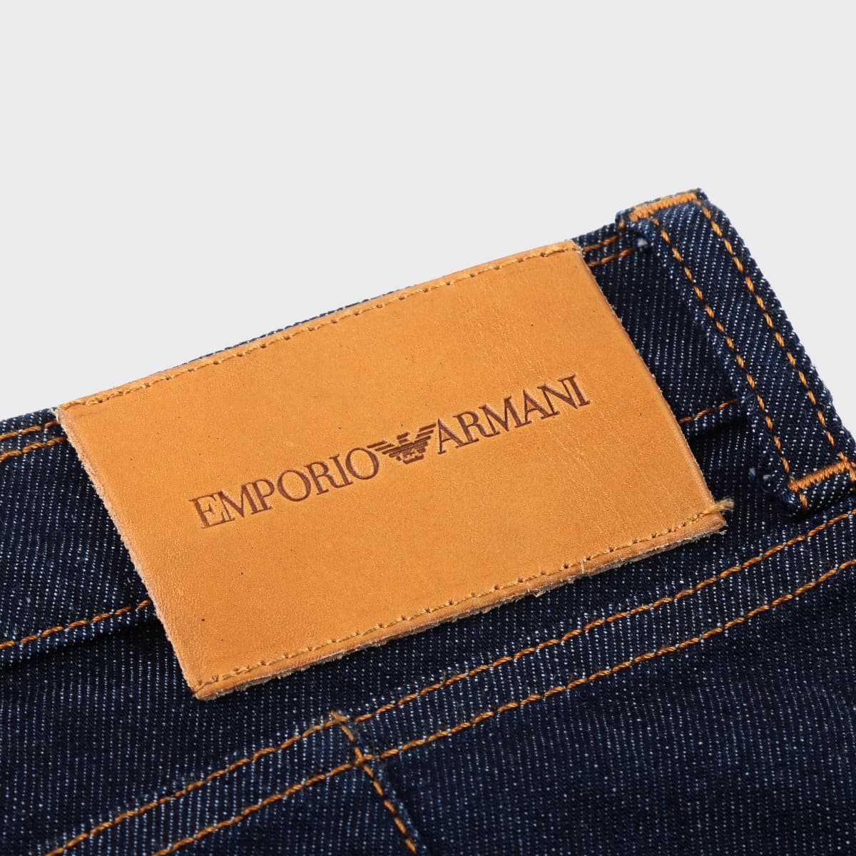 Джинсы EMPORIO ARMANI Джинсовый синий Женские Джинсы - изображение 5
