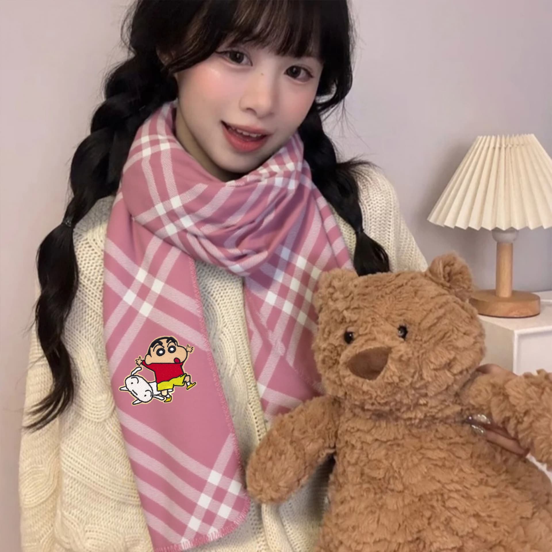 Шарф Crayon Shinchan Полиамид Knit Scarves Unisex - изображение 2