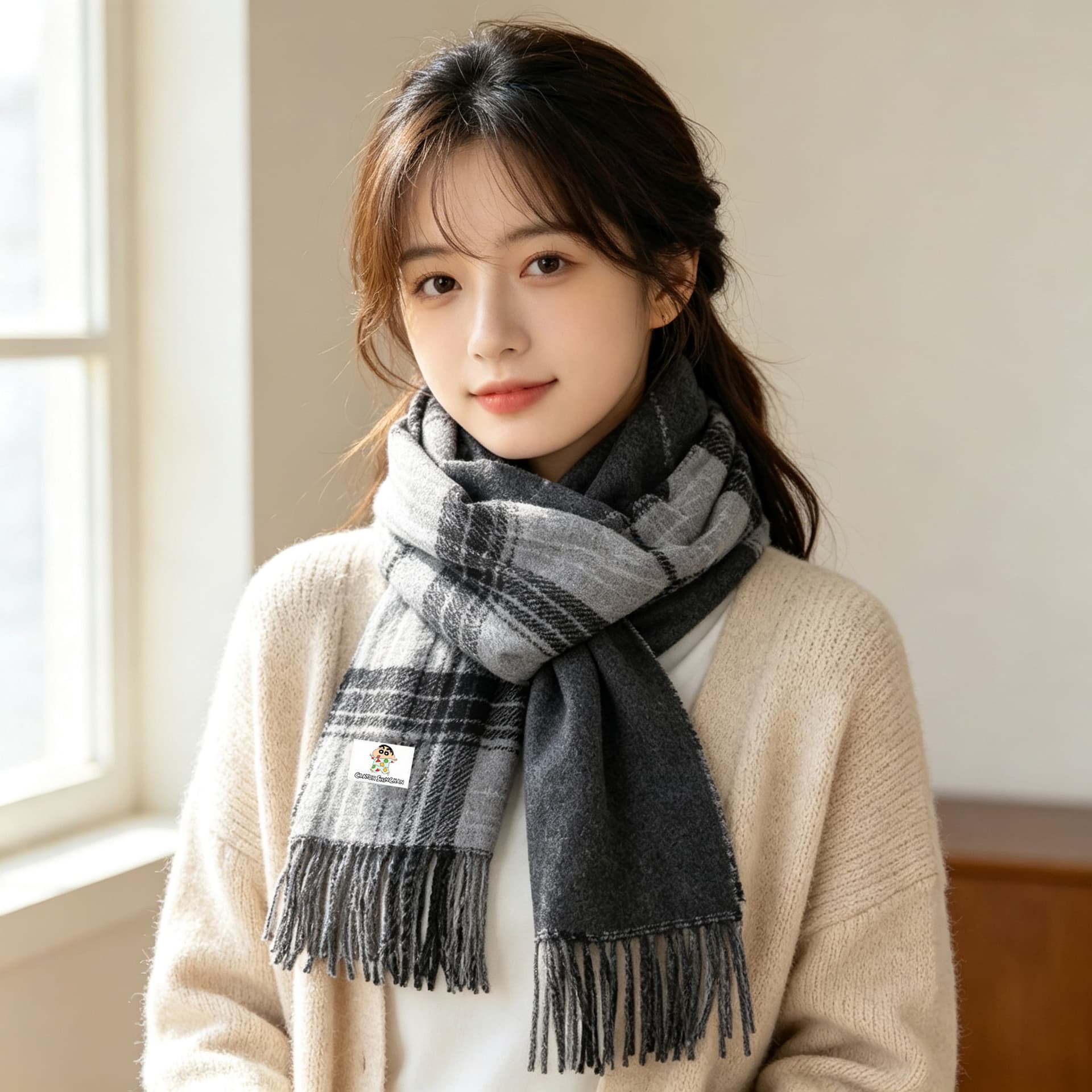 Шарф Crayon Shinchan Knit Scarves Unisex - изображение 3