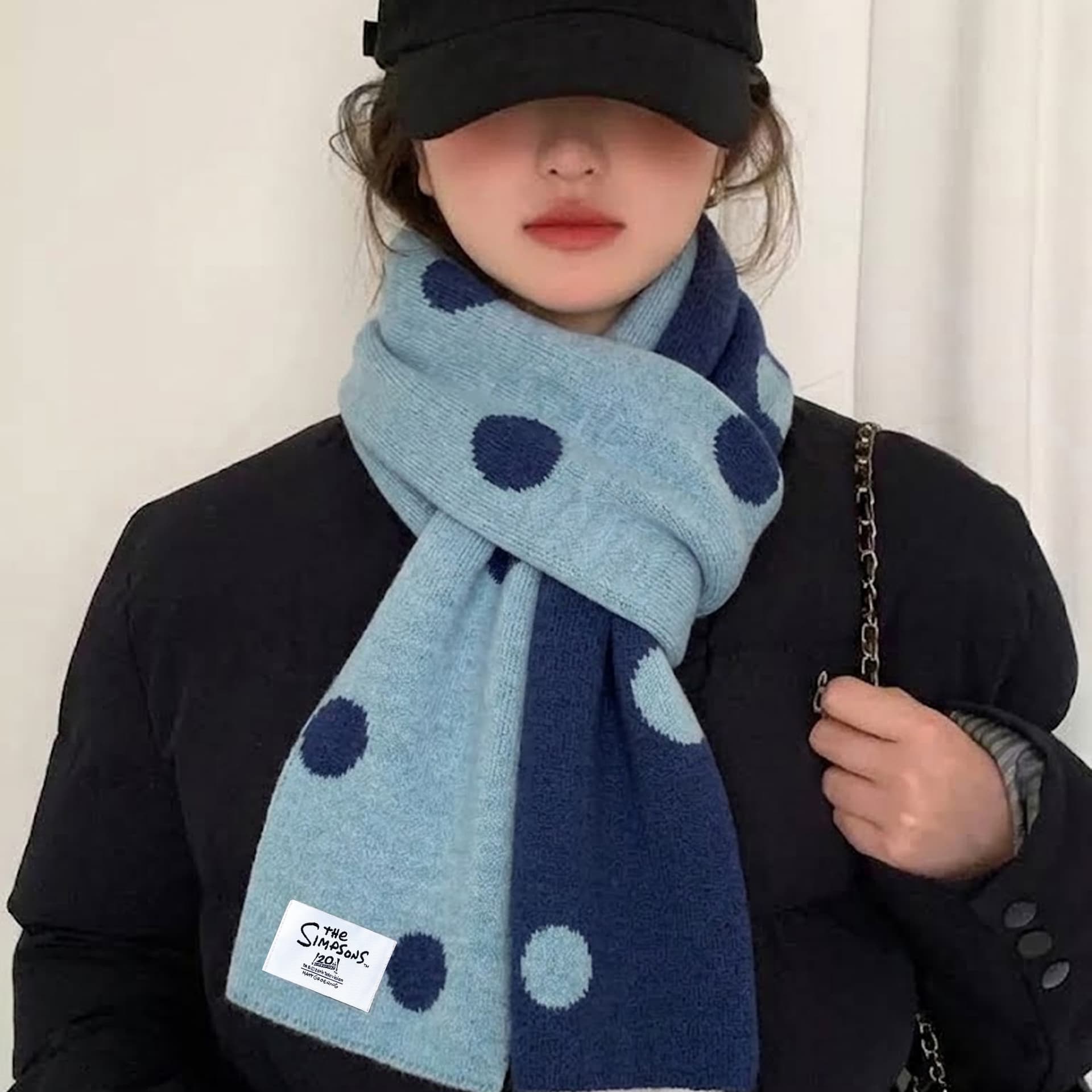 Шарф Симпсоны Ткань Knit Scarves Unisex - изображение 3