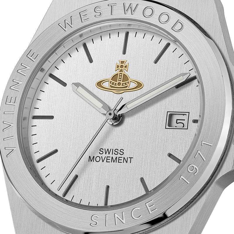 Механические часы Vivienne Westwood Часы с ремешком на запястье кварцевый механизм нержавеющая сталь шнуровка серебристый циферблат - изображение 5