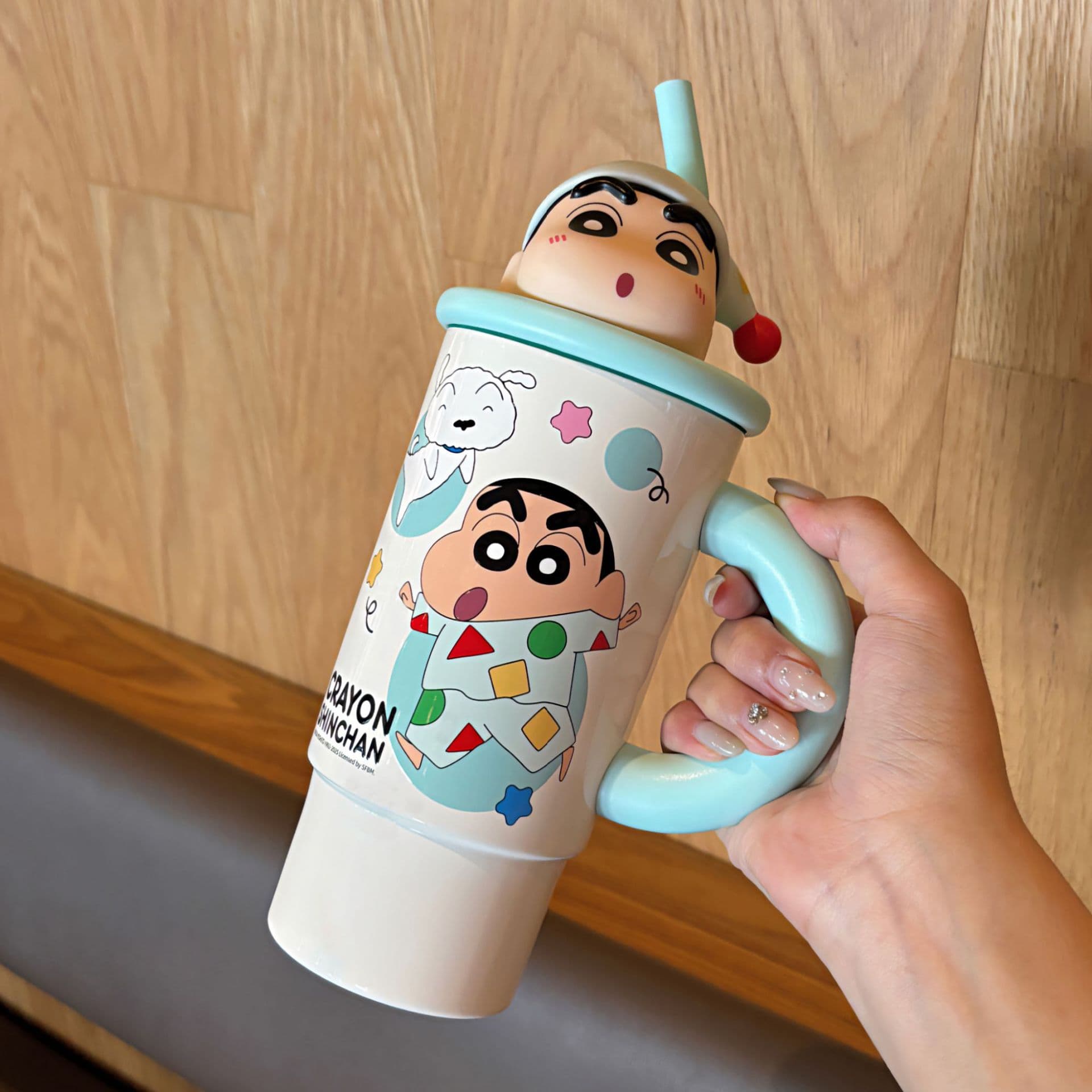 Crayon Shinchan Термокружки с эффектом сохранения тепла нержавеющая сталь 316L объем 575 мл - изображение 4