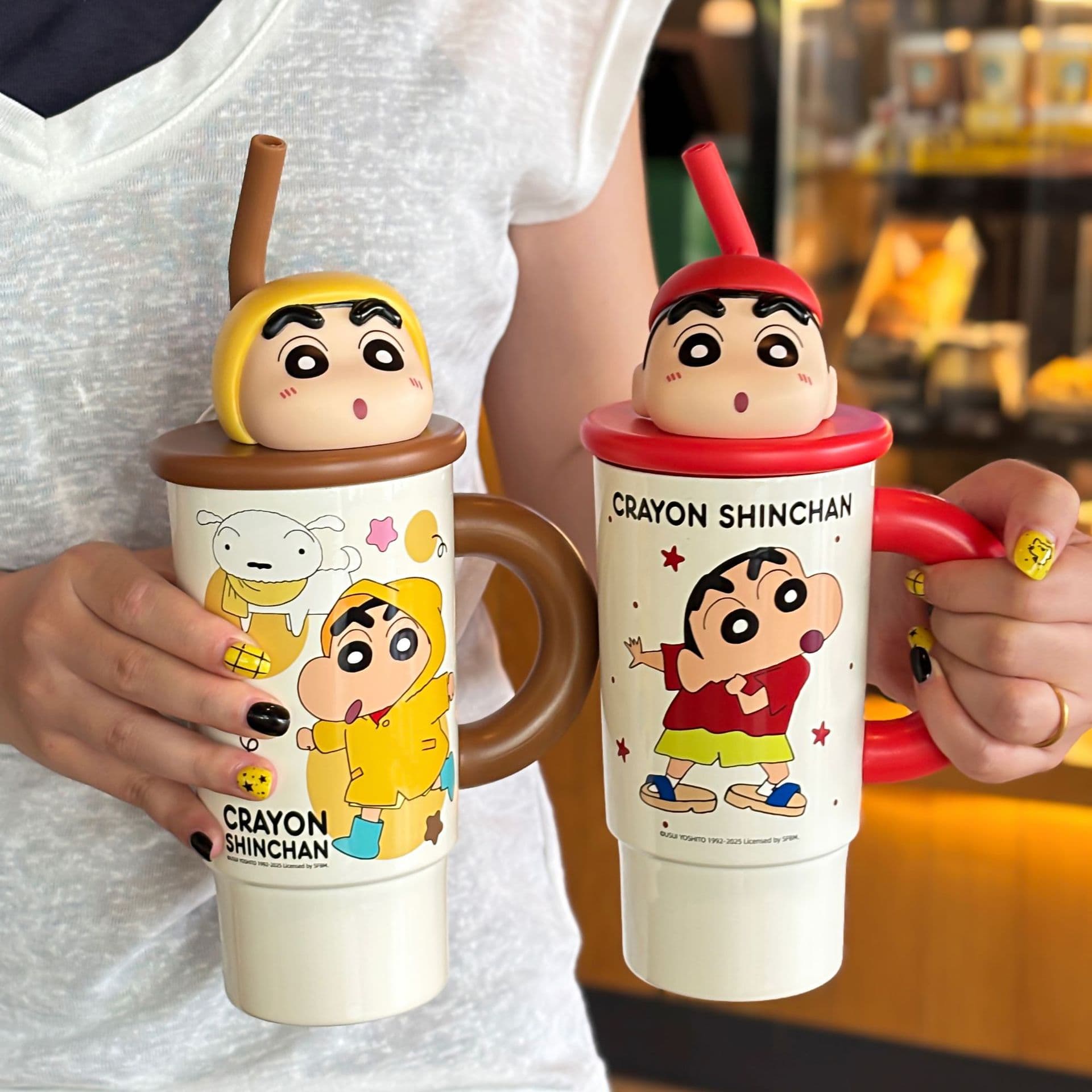 Crayon Shinchan Термокружки с эффектом сохранения тепла нержавеющая сталь 316L объем 575 мл - изображение 9