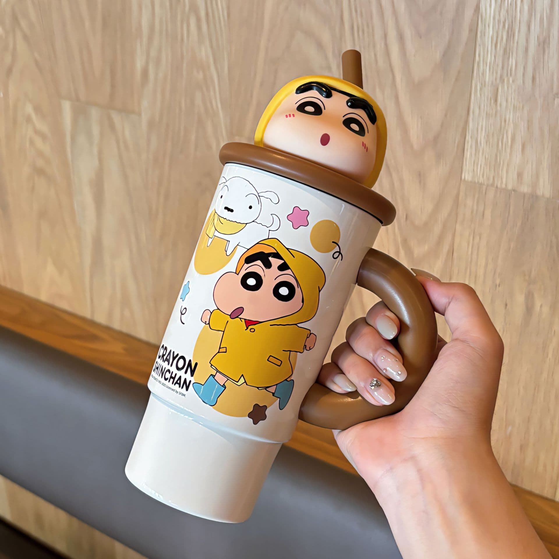 Crayon Shinchan Термокружки с эффектом сохранения тепла нержавеющая сталь 316L объем 575 мл - изображение 8