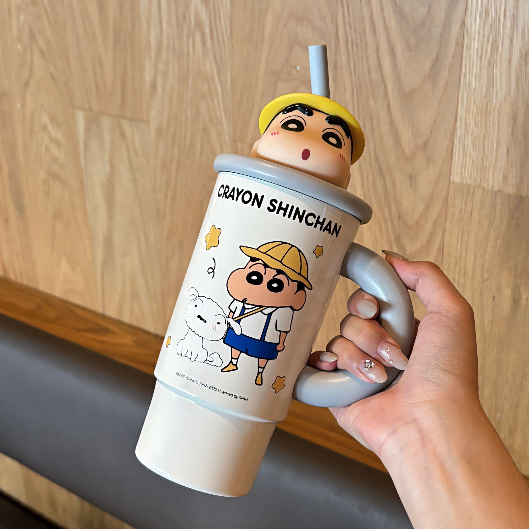 Crayon Shinchan Термокружки с эффектом сохранения тепла нержавеющая сталь 316L объем 575 мл - изображение 10