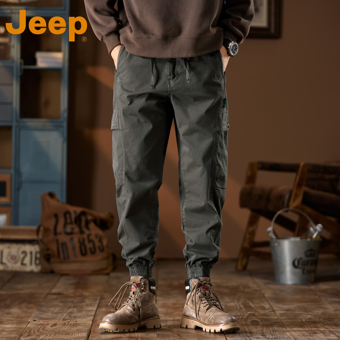 Штаны Jeep Мужские Карго Брюки - изображение 2
