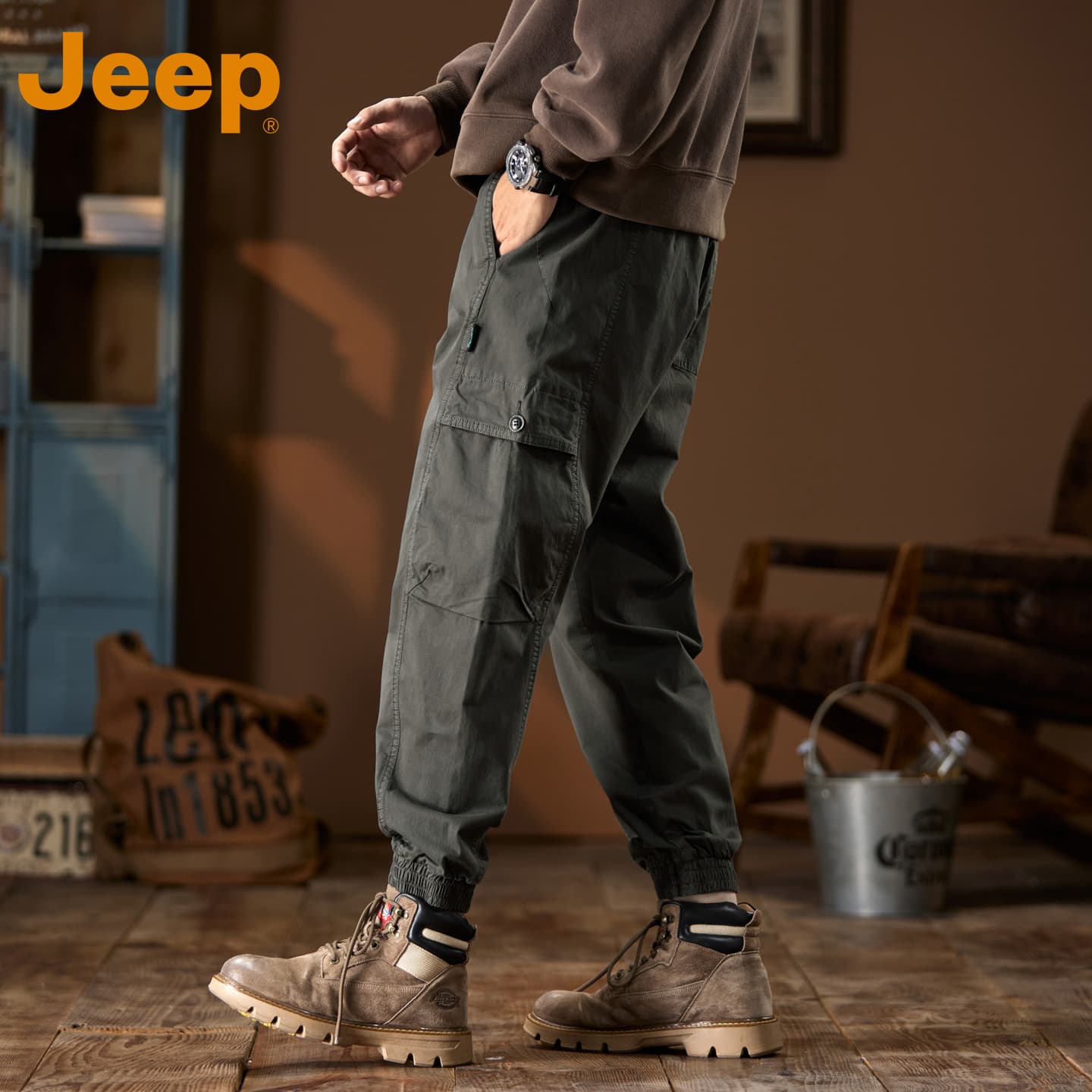 Штаны Jeep Мужские Карго Брюки - изображение 4