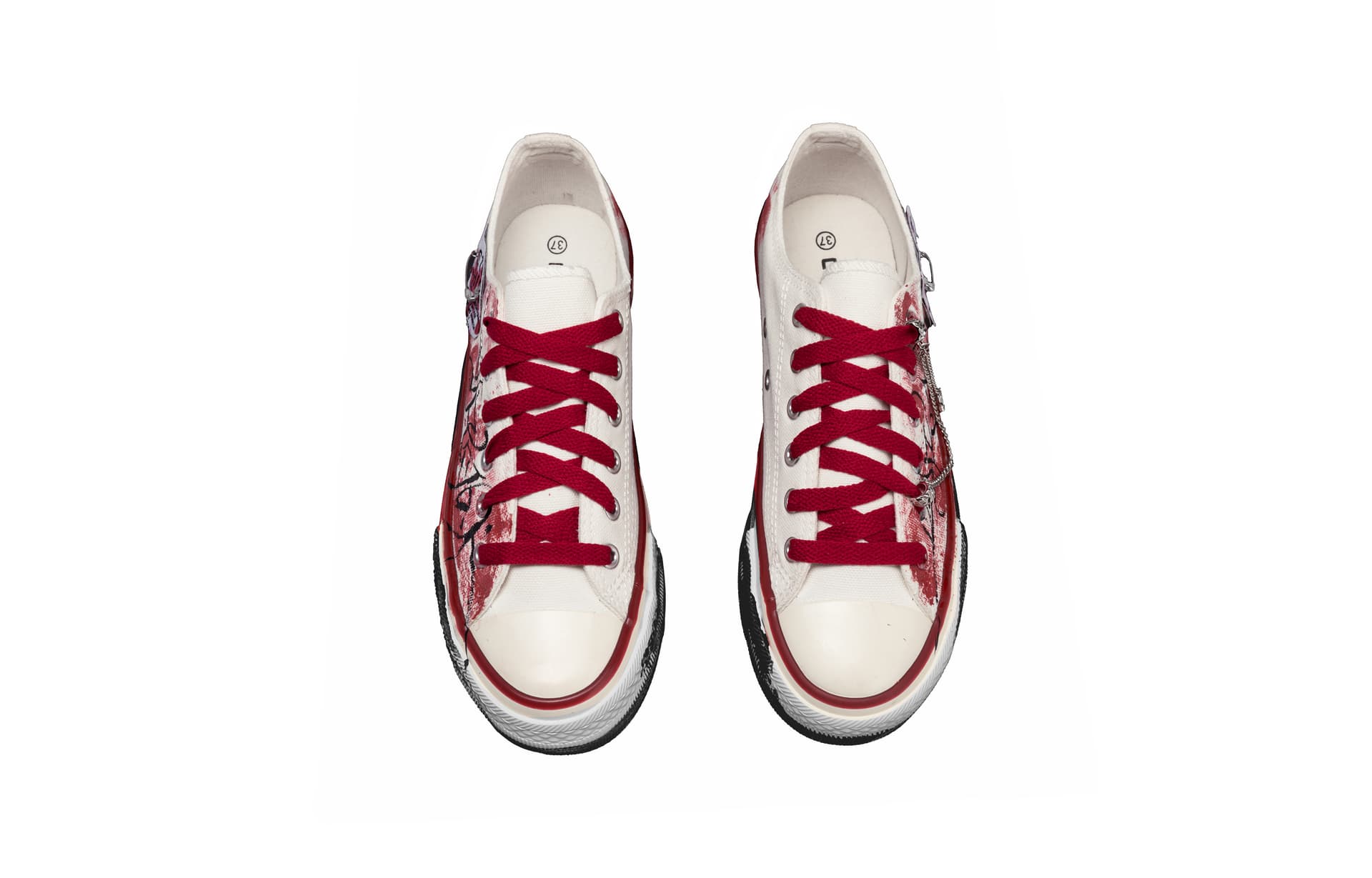 Кеды Converse Chuck 70 Red Dream Ink Splash - изображение 6