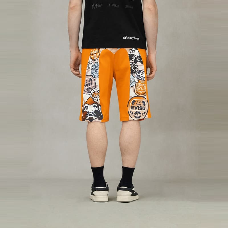 Шорты EVISU 2025 Летние Повседневные Шорты Мужские - изображение 7