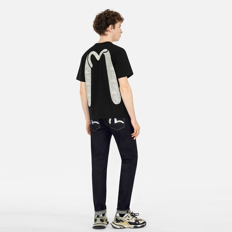 Штаны EVISU Джинсовый Синий Мужские Джинсы - изображение 5