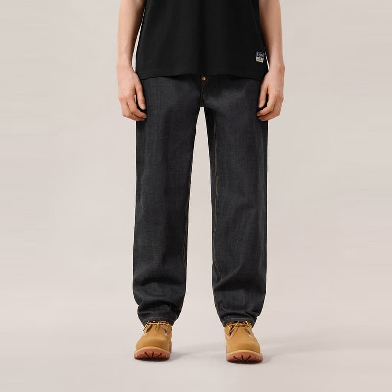 Штаны EVISU Джинсовый Синий Мужские Джинсы - изображение 4