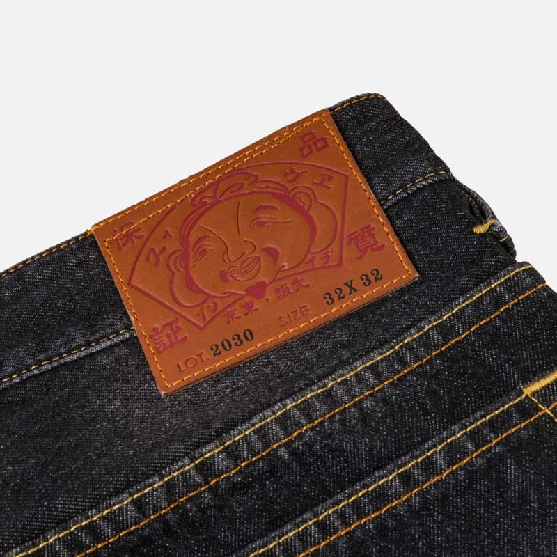 Штаны EVISU Denim Черные Мужские Джинсы - изображение 6