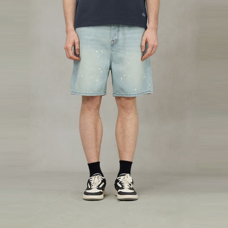 Джинсовые шорты EVISU 2025 Летние Джинсовые Шорты Мужские - изображение 4