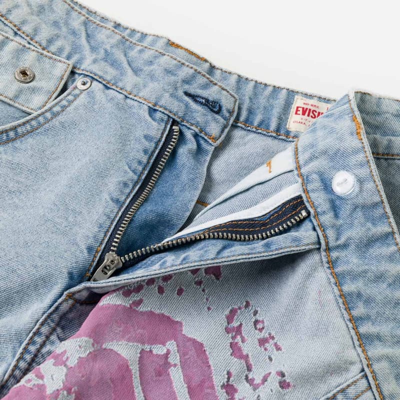 EVISU Джинсовые синие женские джинсовые шорты - изображение 7