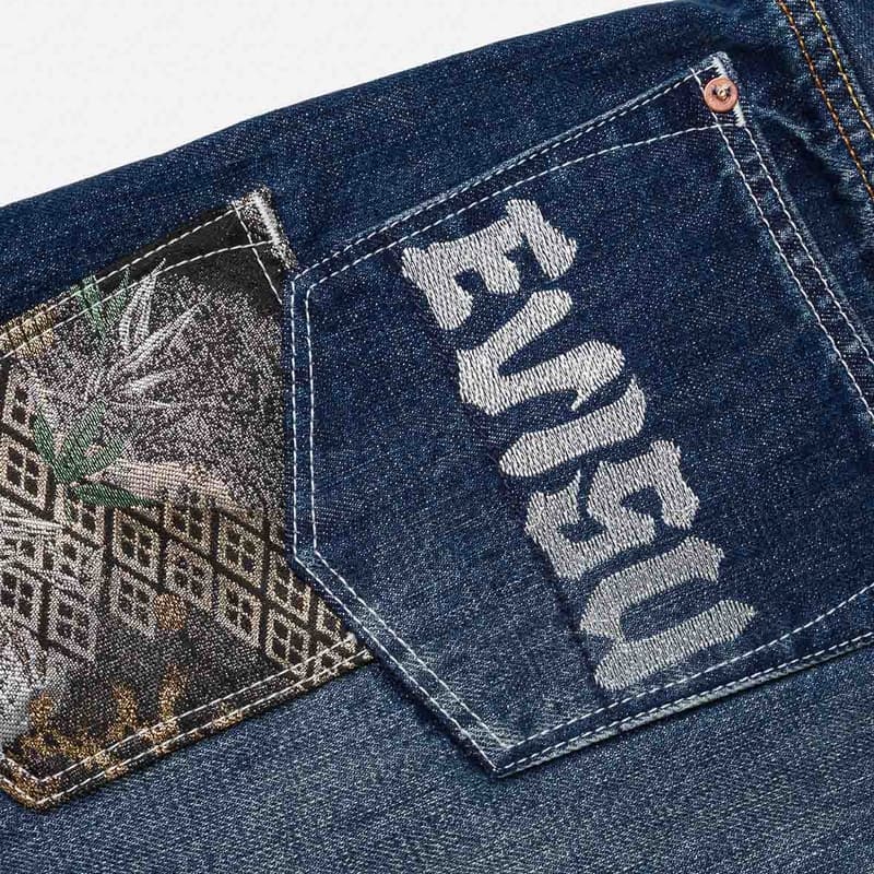 Джинсовые шорты EVISU Джинсовые синие мужские джинсовые шорты - изображение 6