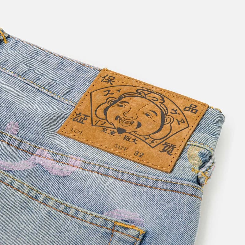 Джинсовые шорты Evisu Джинсовые шорты синие с принтом полностью синие мужские - изображение 6