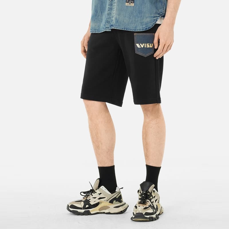 Шорты Evisu 2025 Летние Повседневные Шорты Мужские Унисекс - изображение 4